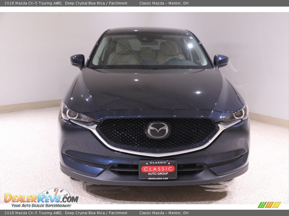 2018 Mazda CX-5 Touring AWD Deep Crystal Blue Mica / Parchment Photo #2