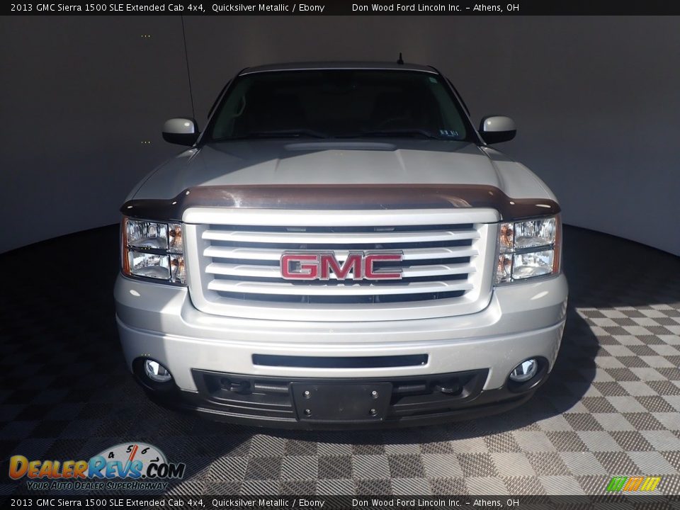 2013 GMC Sierra 1500 SLE Extended Cab 4x4 Quicksilver Metallic / Ebony Photo #4