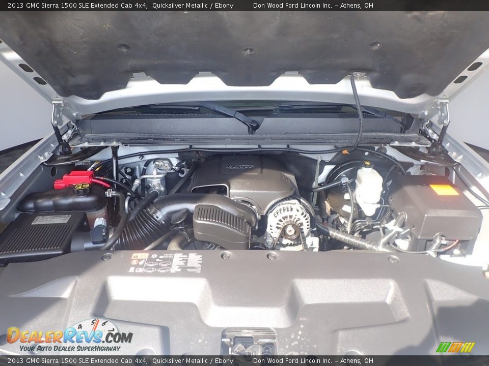 2013 GMC Sierra 1500 SLE Extended Cab 4x4 Quicksilver Metallic / Ebony Photo #6