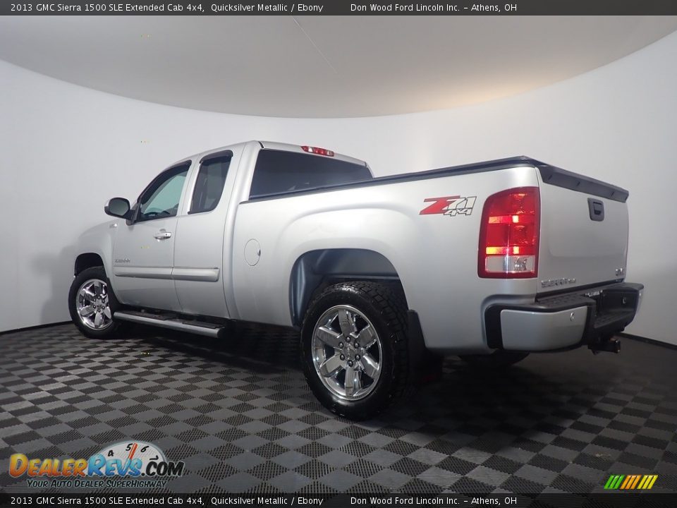 2013 GMC Sierra 1500 SLE Extended Cab 4x4 Quicksilver Metallic / Ebony Photo #10