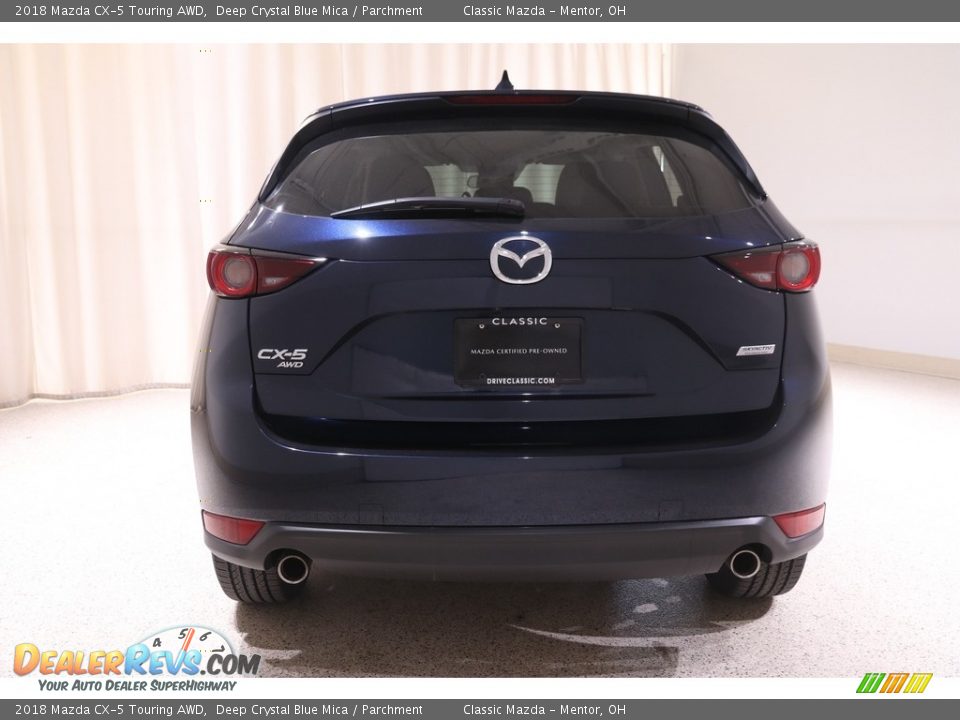 2018 Mazda CX-5 Touring AWD Deep Crystal Blue Mica / Parchment Photo #17