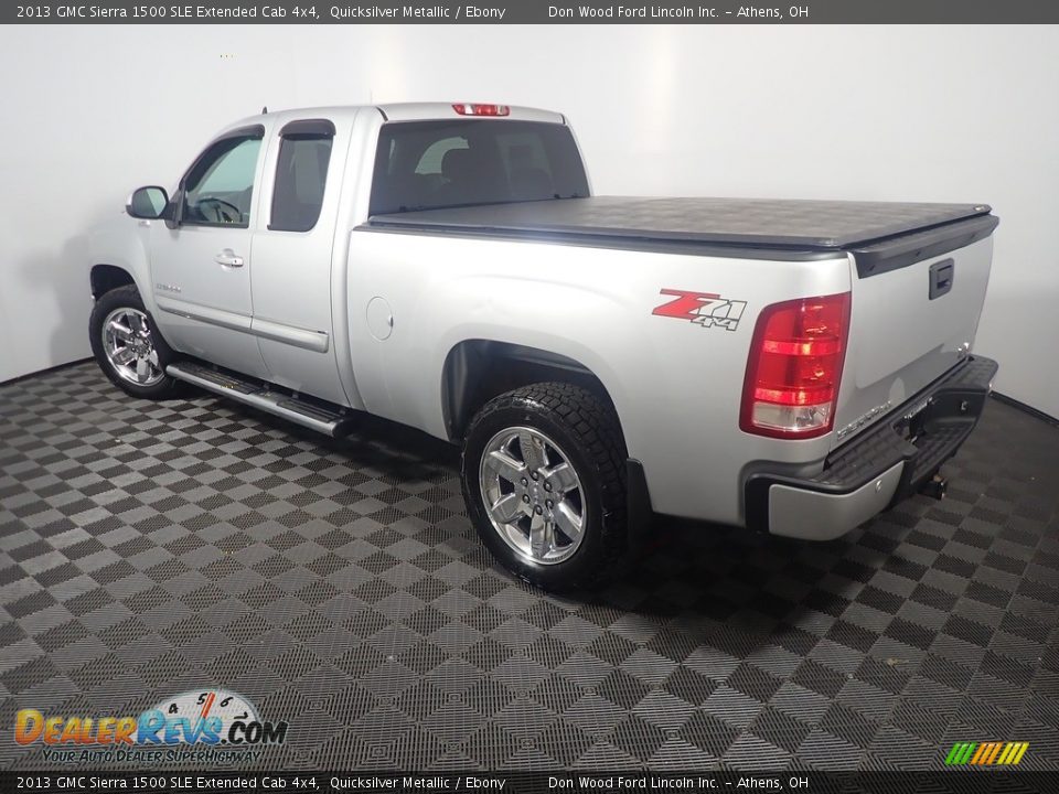 2013 GMC Sierra 1500 SLE Extended Cab 4x4 Quicksilver Metallic / Ebony Photo #11