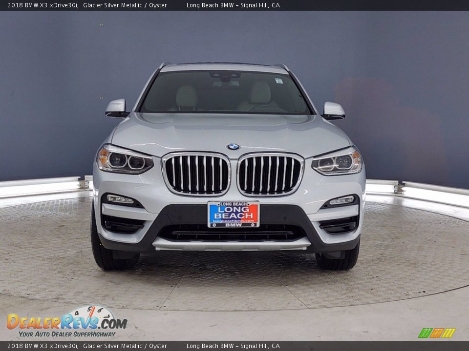 2018 BMW X3 xDrive30i Glacier Silver Metallic / Oyster Photo #2