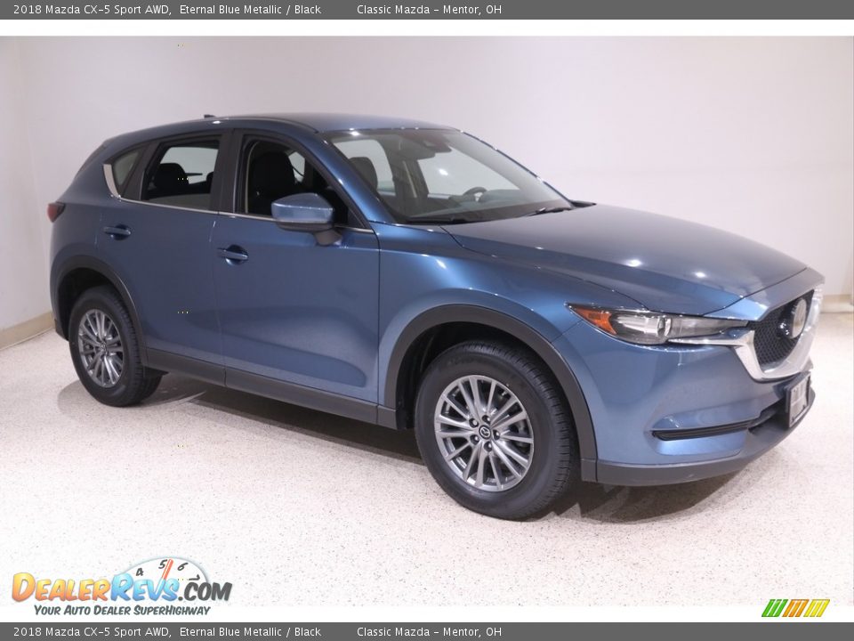 2018 Mazda CX-5 Sport AWD Eternal Blue Metallic / Black Photo #1