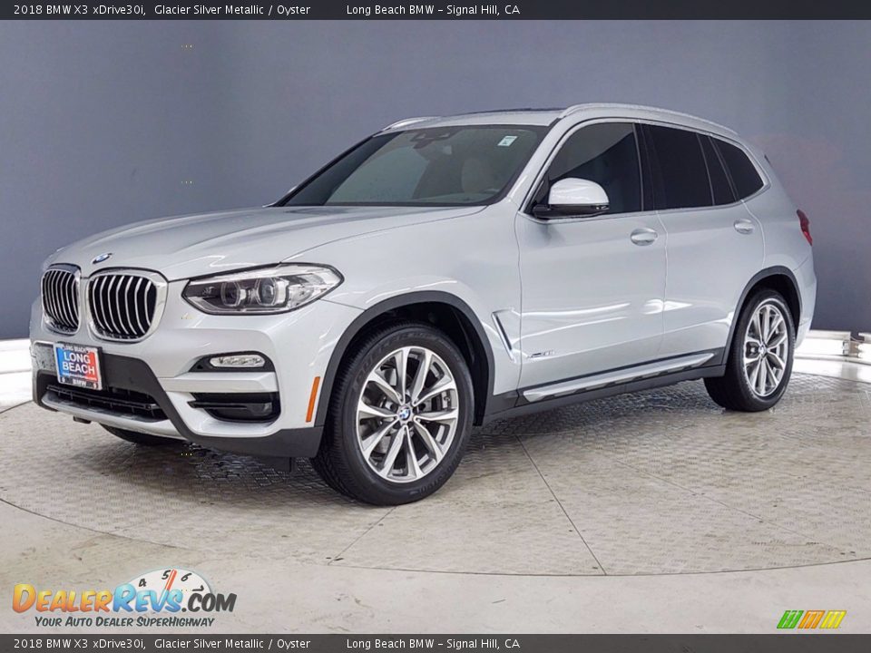 2018 BMW X3 xDrive30i Glacier Silver Metallic / Oyster Photo #3