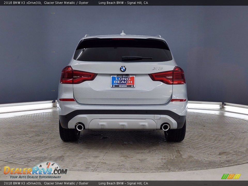 2018 BMW X3 xDrive30i Glacier Silver Metallic / Oyster Photo #4