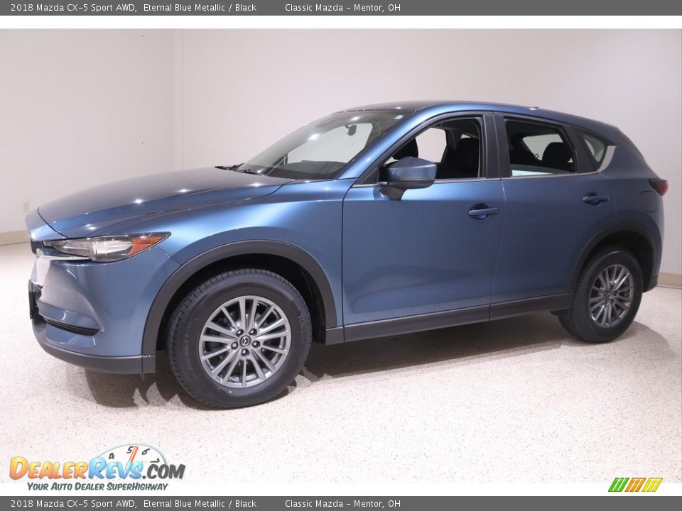 2018 Mazda CX-5 Sport AWD Eternal Blue Metallic / Black Photo #3