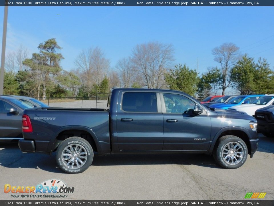 2021 Ram 1500 Laramie Crew Cab 4x4 Maximum Steel Metallic / Black Photo #4