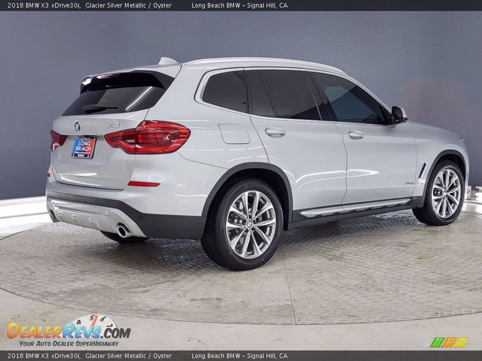 2018 BMW X3 xDrive30i Glacier Silver Metallic / Oyster Photo #5