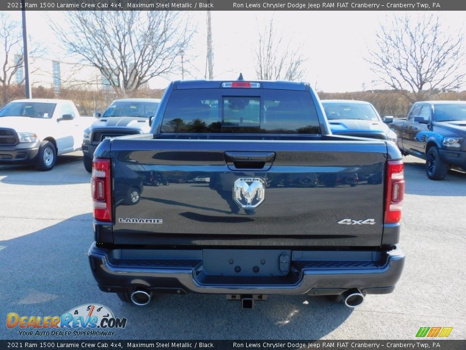 2021 Ram 1500 Laramie Crew Cab 4x4 Maximum Steel Metallic / Black Photo #6