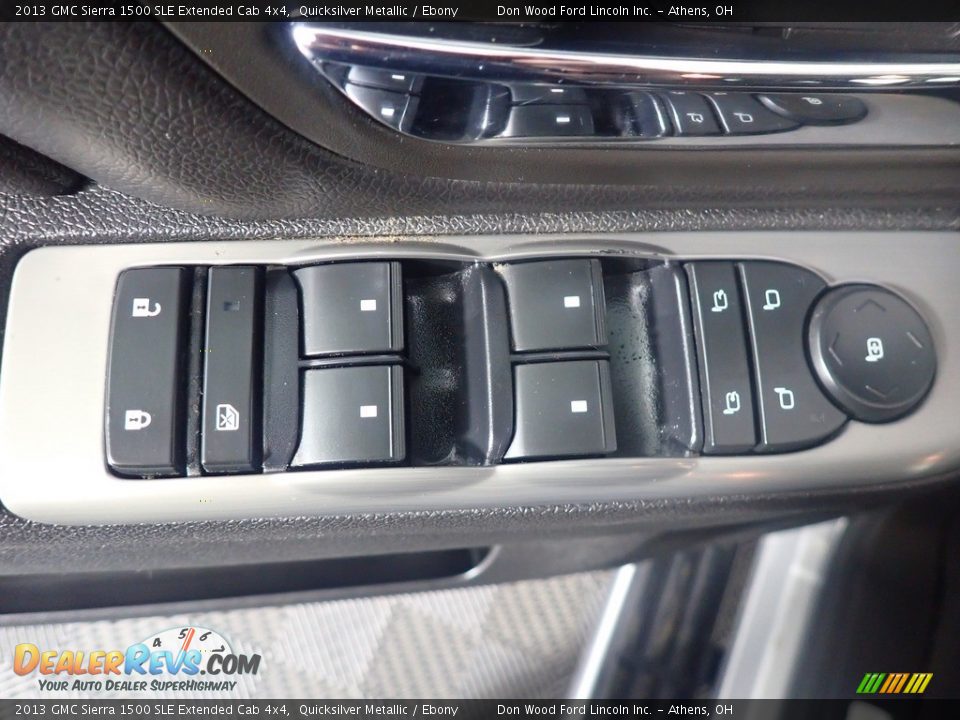 2013 GMC Sierra 1500 SLE Extended Cab 4x4 Quicksilver Metallic / Ebony Photo #19
