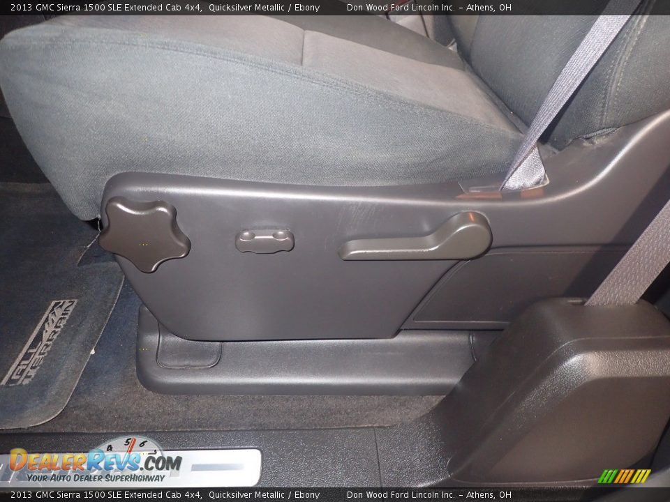 2013 GMC Sierra 1500 SLE Extended Cab 4x4 Quicksilver Metallic / Ebony Photo #21