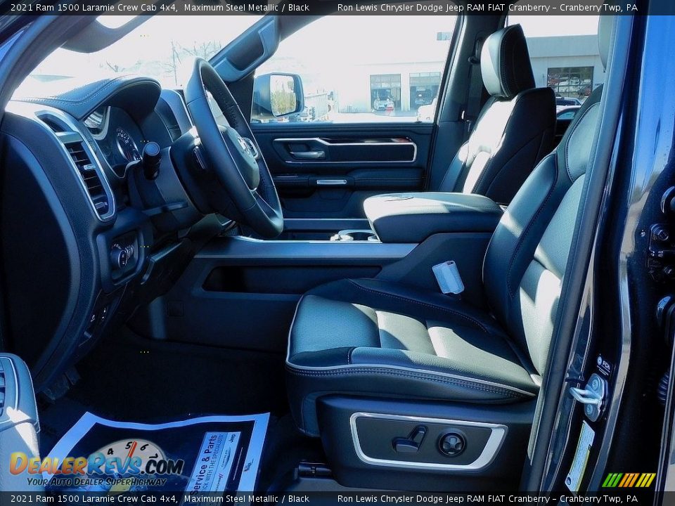 2021 Ram 1500 Laramie Crew Cab 4x4 Maximum Steel Metallic / Black Photo #11
