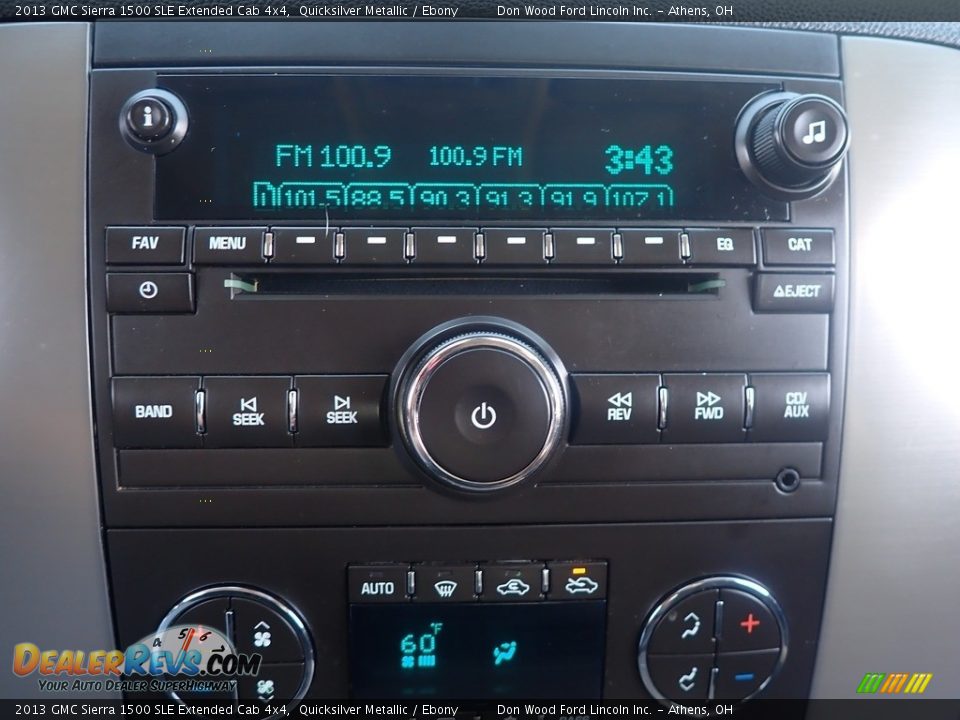 2013 GMC Sierra 1500 SLE Extended Cab 4x4 Quicksilver Metallic / Ebony Photo #24