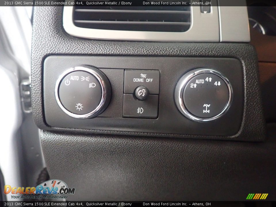 2013 GMC Sierra 1500 SLE Extended Cab 4x4 Quicksilver Metallic / Ebony Photo #28