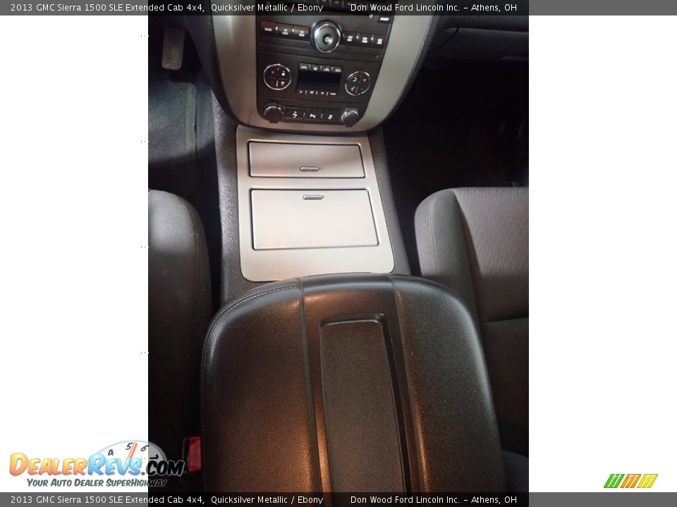 2013 GMC Sierra 1500 SLE Extended Cab 4x4 Quicksilver Metallic / Ebony Photo #29