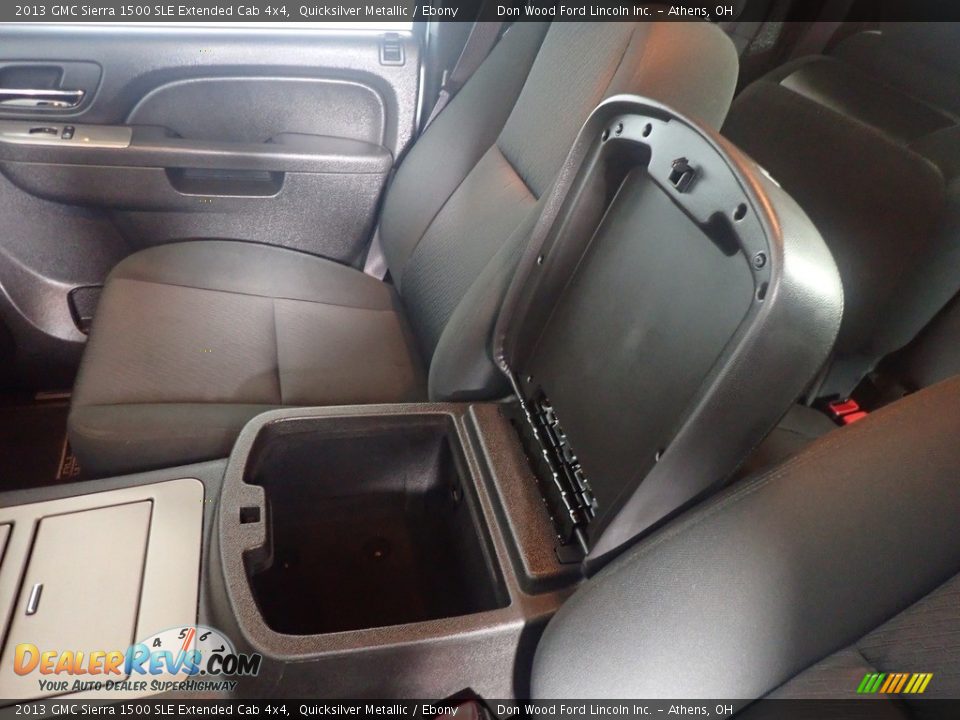 2013 GMC Sierra 1500 SLE Extended Cab 4x4 Quicksilver Metallic / Ebony Photo #30