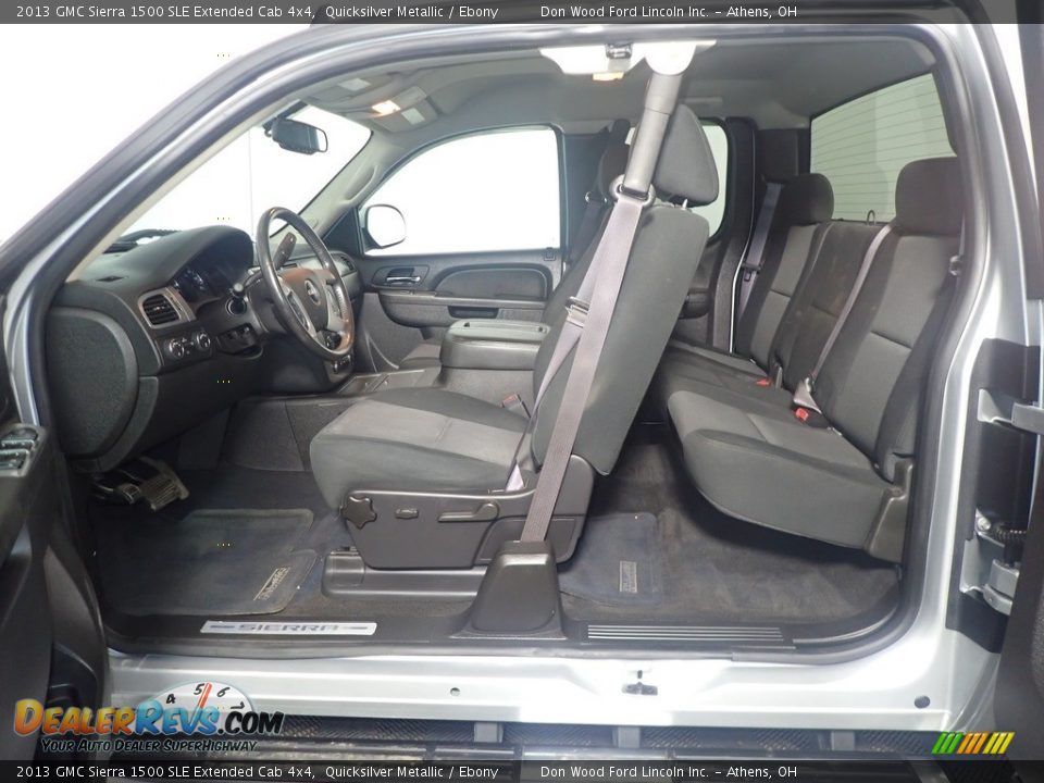 2013 GMC Sierra 1500 SLE Extended Cab 4x4 Quicksilver Metallic / Ebony Photo #32
