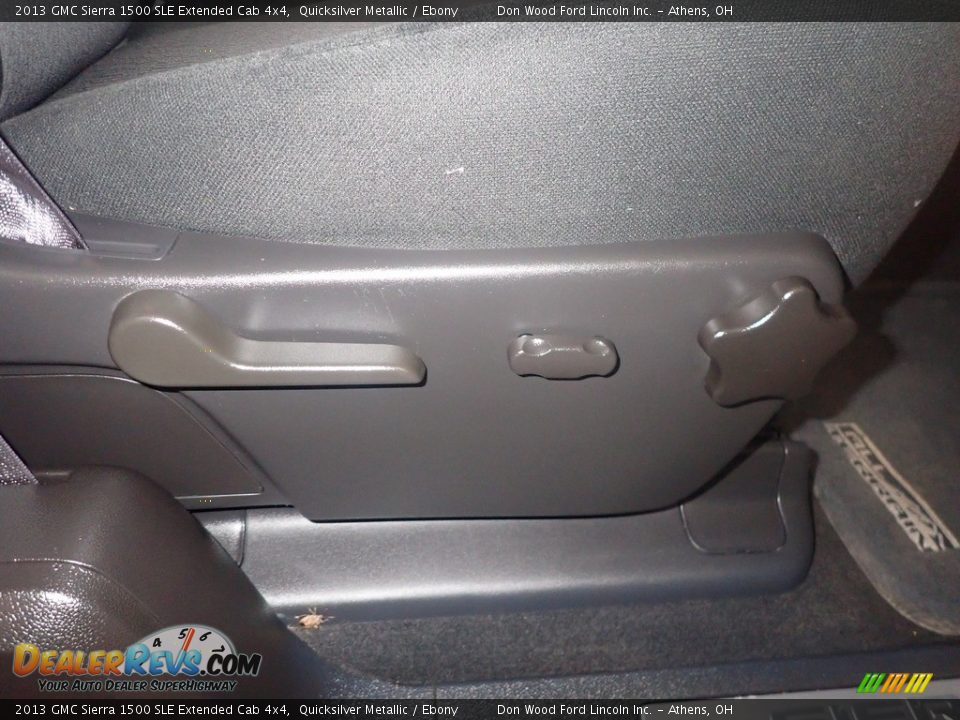2013 GMC Sierra 1500 SLE Extended Cab 4x4 Quicksilver Metallic / Ebony Photo #35