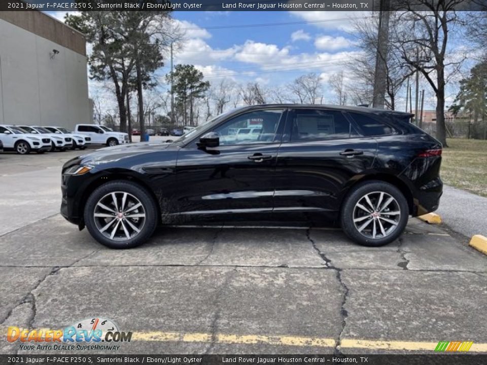 Santorini Black 2021 Jaguar F-PACE P250 S Photo #7