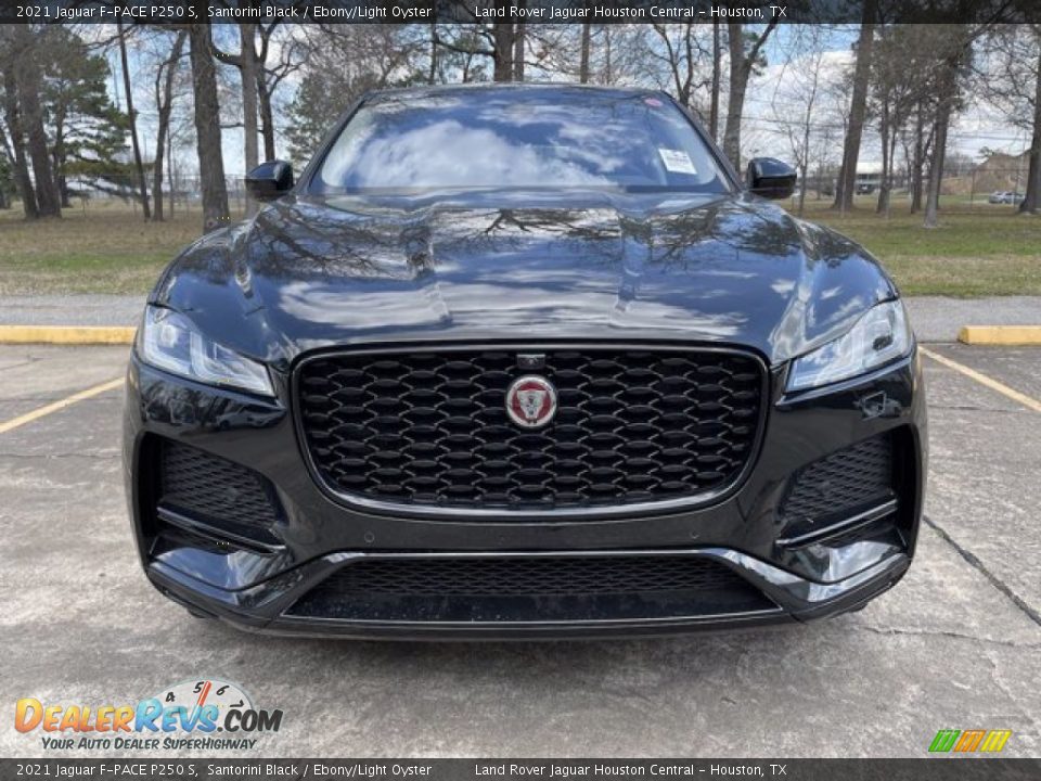 2021 Jaguar F-PACE P250 S Santorini Black / Ebony/Light Oyster Photo #10