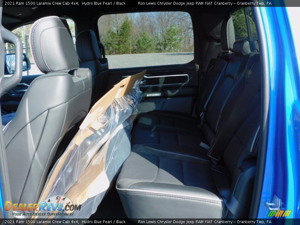 2021 Ram 1500 Laramie Crew Cab 4x4 Hydro Blue Pearl / Black Photo #12
