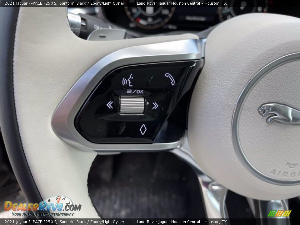 2021 Jaguar F-PACE P250 S Steering Wheel Photo #17