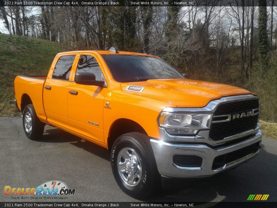 2021 Ram 2500 Tradesman Crew Cab 4x4 Omaha Orange / Black Photo #4