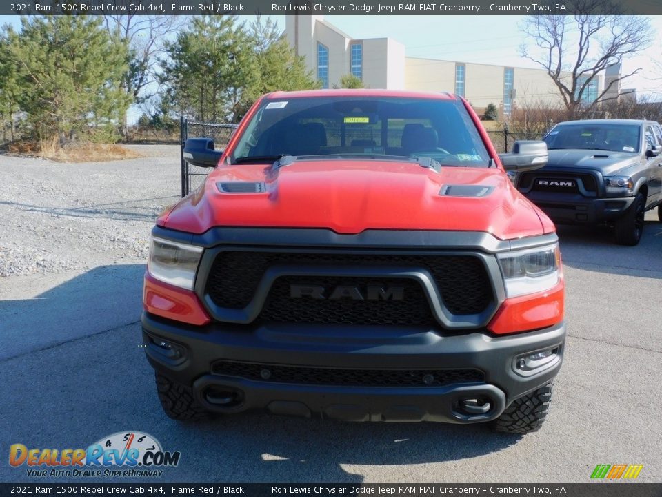 2021 Ram 1500 Rebel Crew Cab 4x4 Flame Red / Black Photo #2