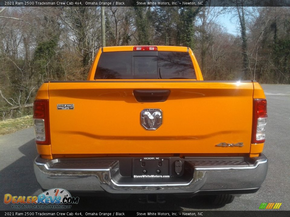 2021 Ram 2500 Tradesman Crew Cab 4x4 Omaha Orange / Black Photo #7