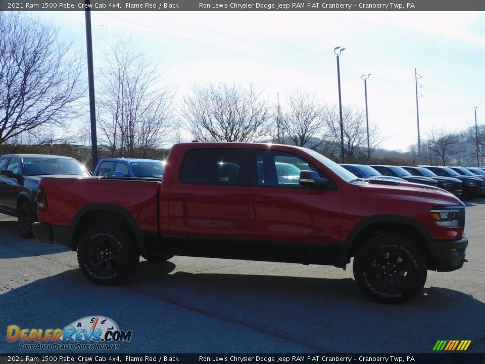 2021 Ram 1500 Rebel Crew Cab 4x4 Flame Red / Black Photo #4