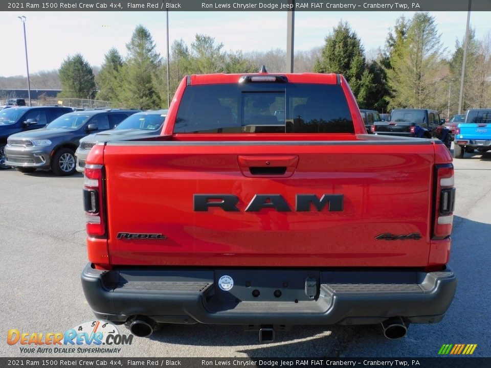 2021 Ram 1500 Rebel Crew Cab 4x4 Flame Red / Black Photo #6