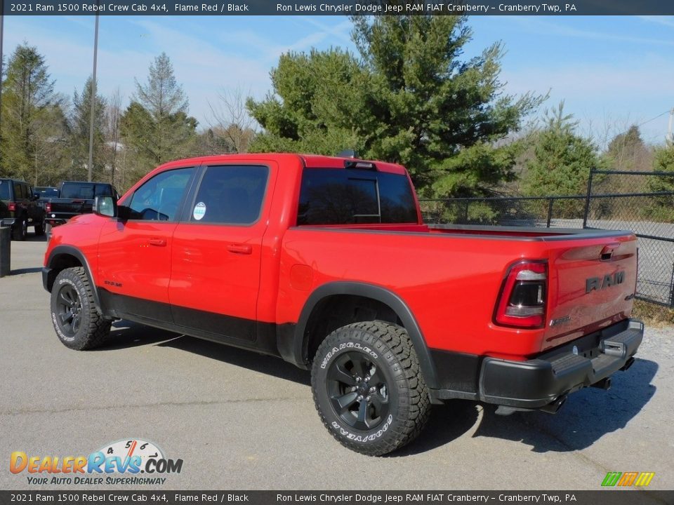 2021 Ram 1500 Rebel Crew Cab 4x4 Flame Red / Black Photo #8