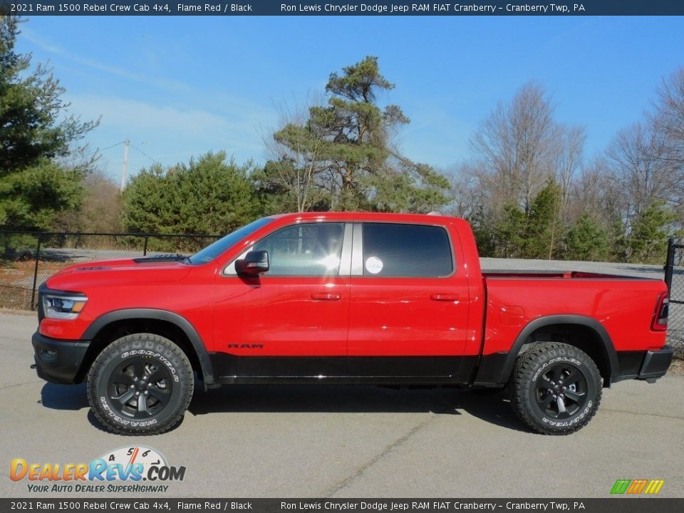 2021 Ram 1500 Rebel Crew Cab 4x4 Flame Red / Black Photo #9