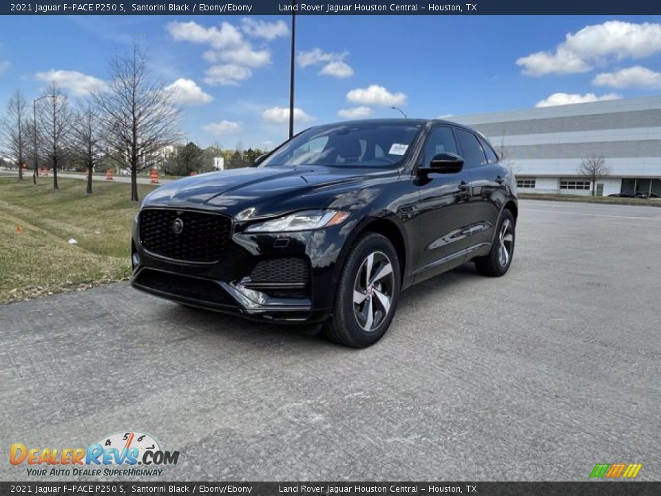 2021 Jaguar F-PACE P250 S Santorini Black / Ebony/Ebony Photo #1