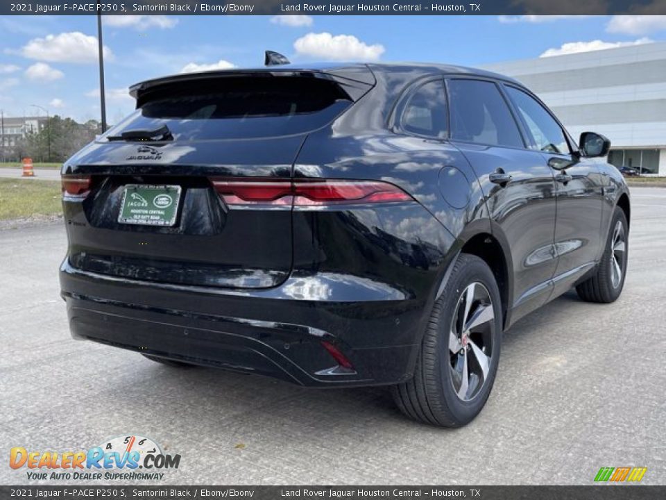 2021 Jaguar F-PACE P250 S Santorini Black / Ebony/Ebony Photo #3