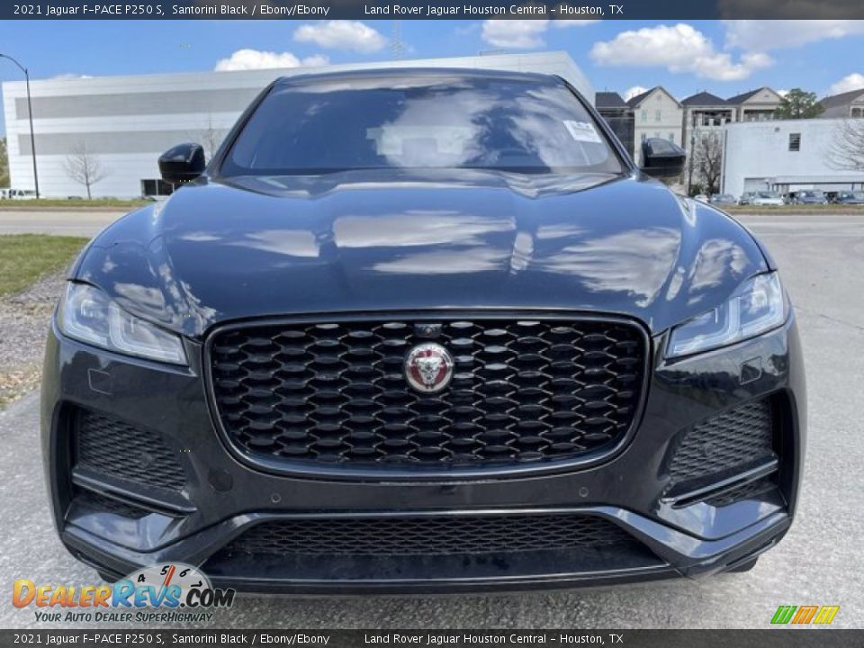 2021 Jaguar F-PACE P250 S Santorini Black / Ebony/Ebony Photo #10