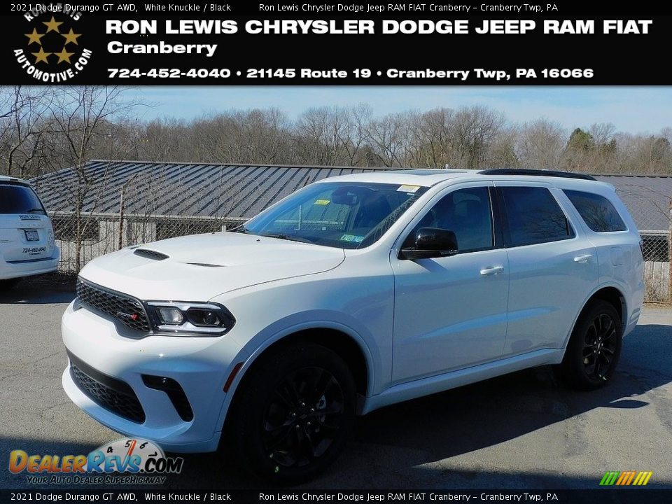 2021 Dodge Durango GT AWD White Knuckle / Black Photo #1