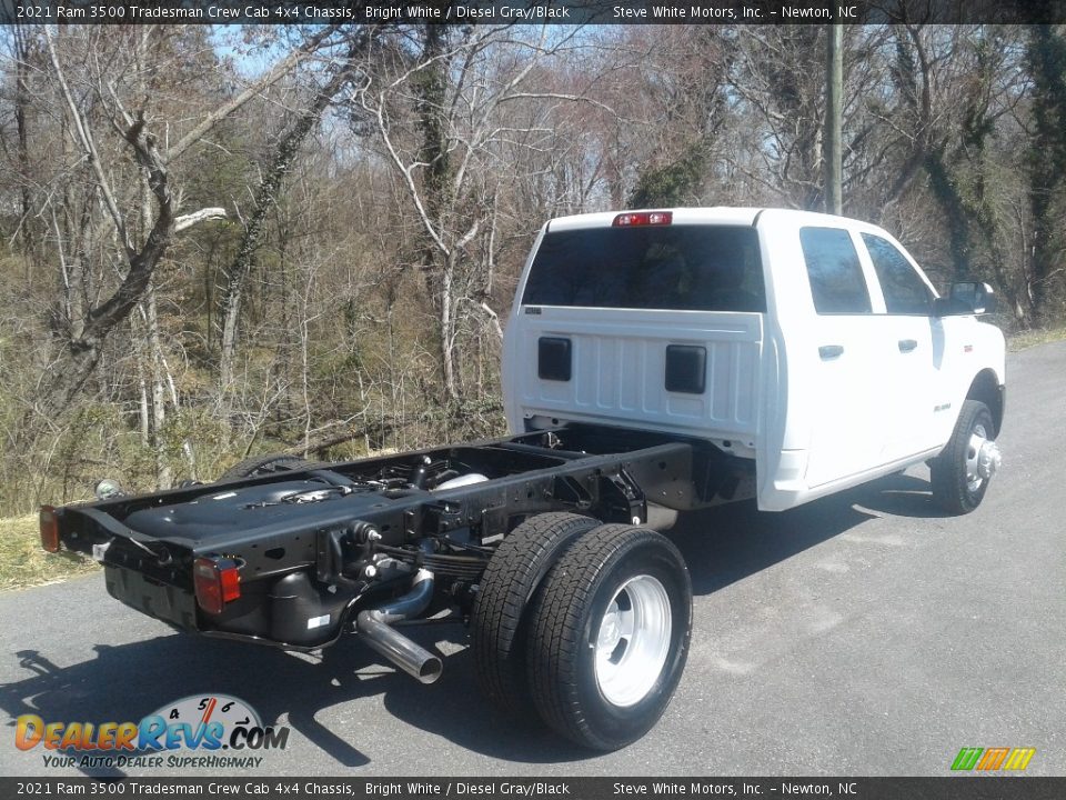 2021 Ram 3500 Tradesman Crew Cab 4x4 Chassis Bright White / Diesel Gray/Black Photo #6