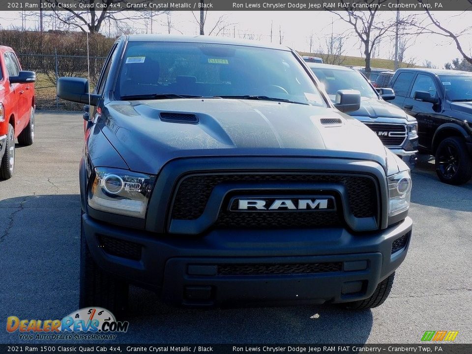 2021 Ram 1500 Classic Quad Cab 4x4 Granite Crystal Metallic / Black Photo #2