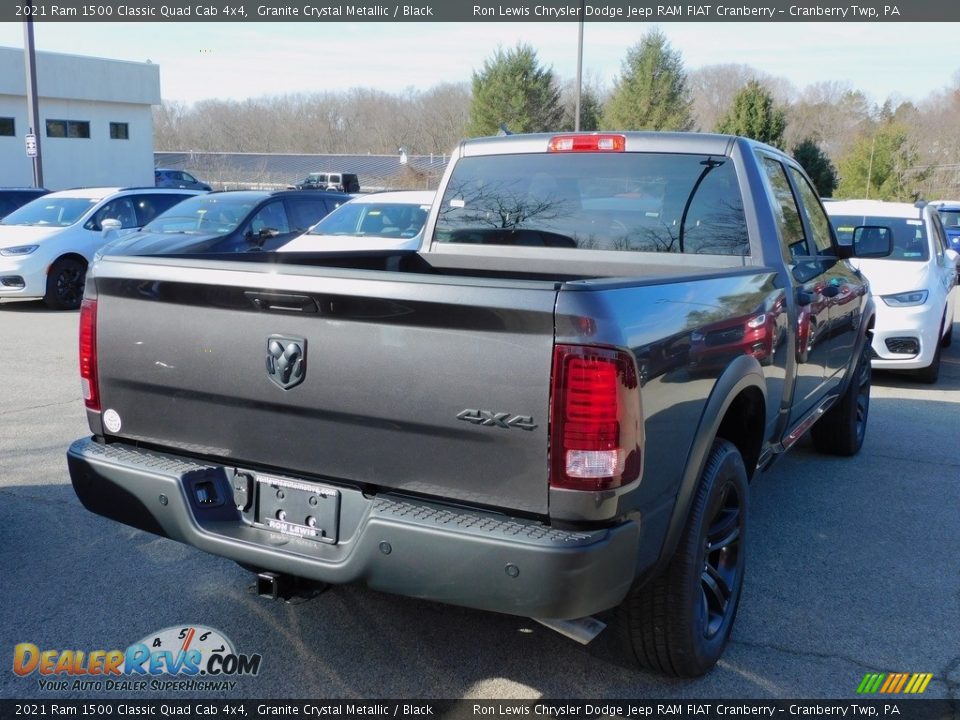 2021 Ram 1500 Classic Quad Cab 4x4 Granite Crystal Metallic / Black Photo #5