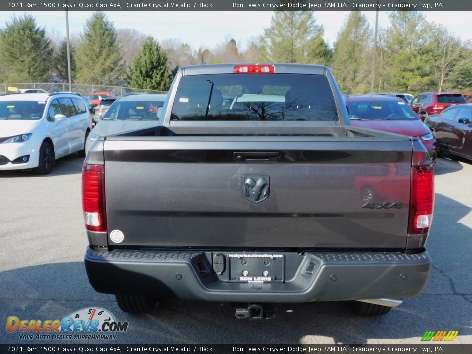 2021 Ram 1500 Classic Quad Cab 4x4 Granite Crystal Metallic / Black Photo #6