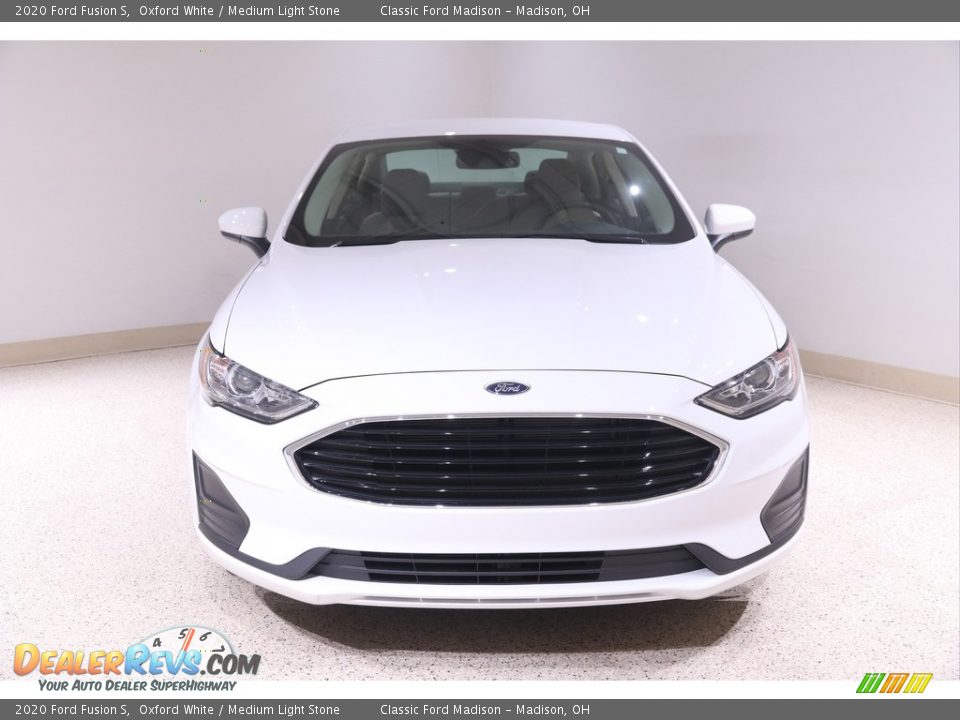 2020 Ford Fusion S Oxford White / Medium Light Stone Photo #2