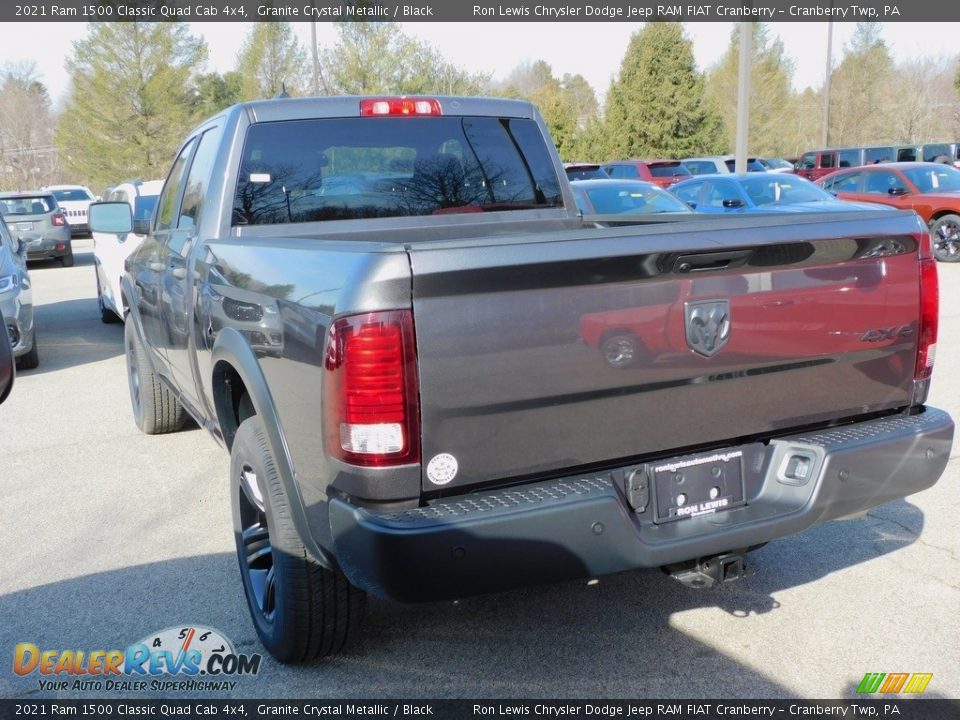 2021 Ram 1500 Classic Quad Cab 4x4 Granite Crystal Metallic / Black Photo #8