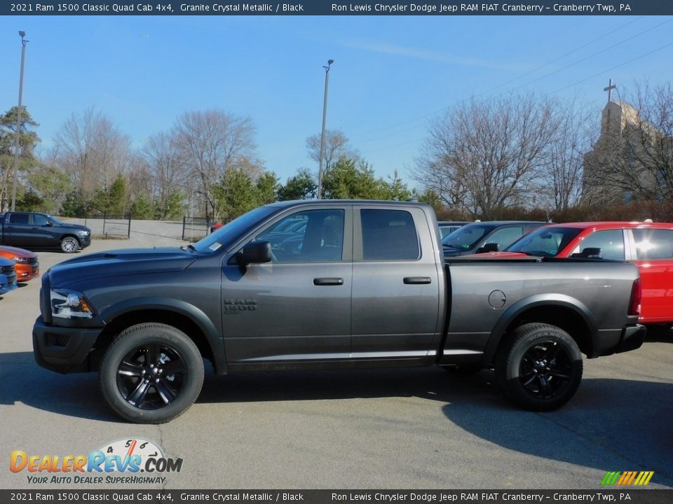 2021 Ram 1500 Classic Quad Cab 4x4 Granite Crystal Metallic / Black Photo #9