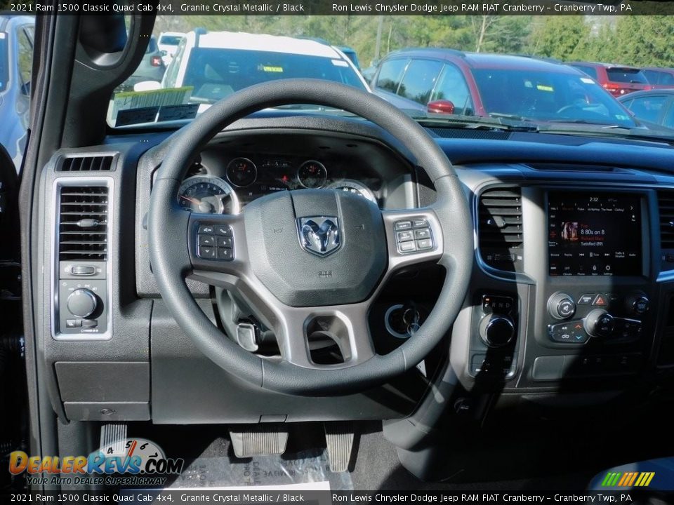 2021 Ram 1500 Classic Quad Cab 4x4 Granite Crystal Metallic / Black Photo #13