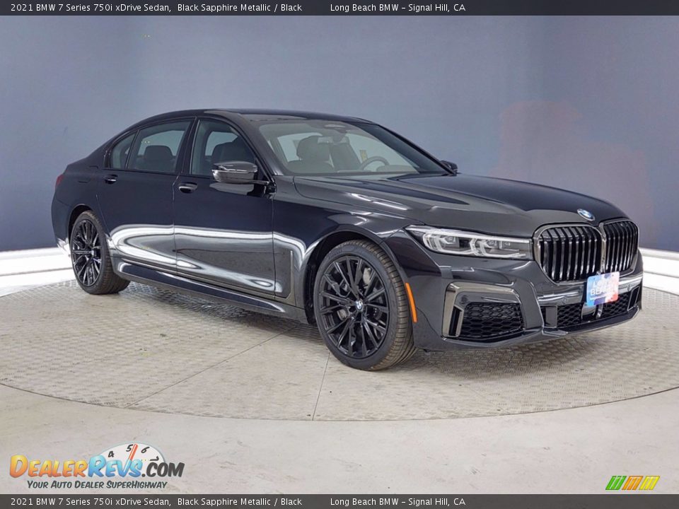 2021 BMW 7 Series 750i xDrive Sedan Black Sapphire Metallic / Black Photo #1