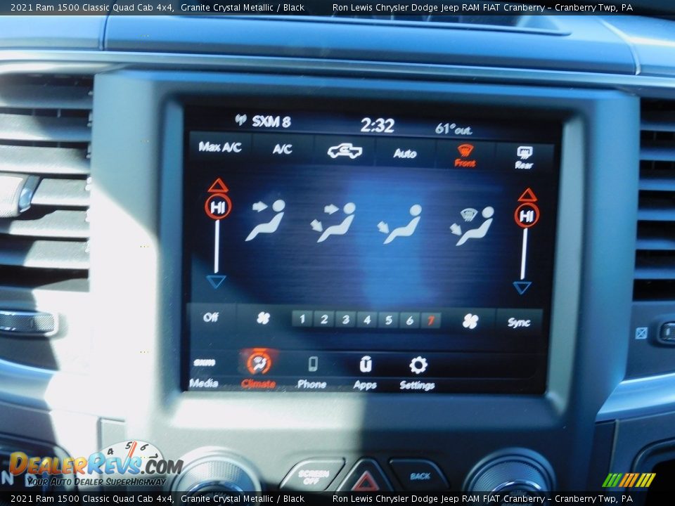 2021 Ram 1500 Classic Quad Cab 4x4 Granite Crystal Metallic / Black Photo #16