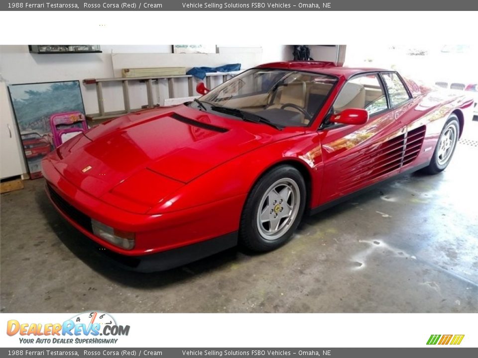 Front 3/4 View of 1988 Ferrari Testarossa  Photo #1