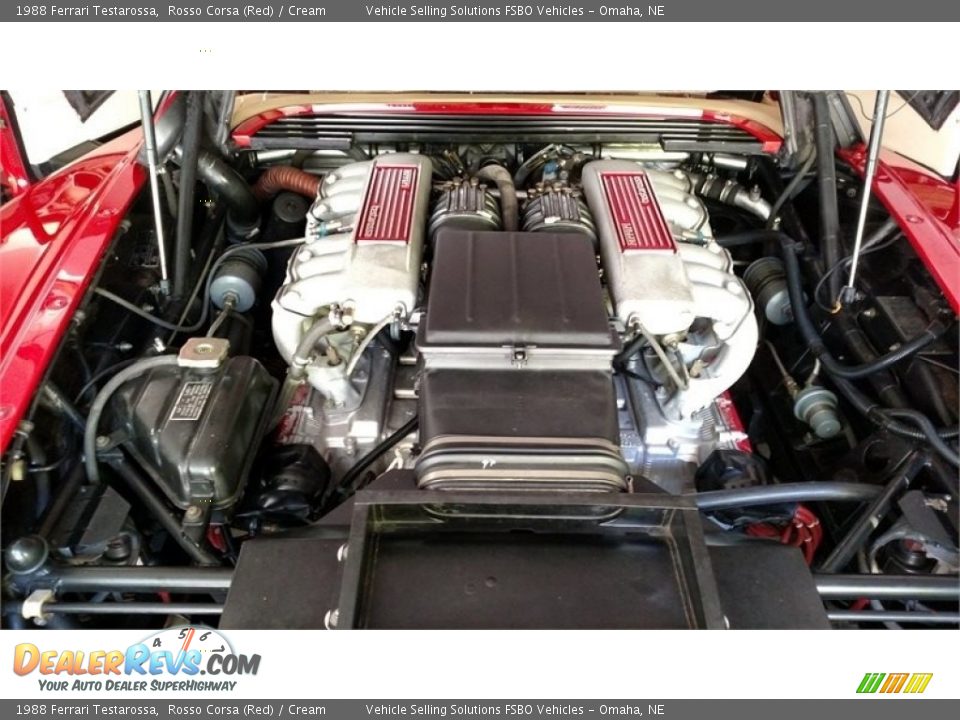 1988 Ferrari Testarossa  4.9 Liter DOHC 48V Flat 12 Cylinder Engine Photo #5